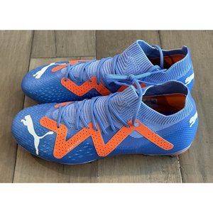 Size 7 Men’s Puma Future Pro Fg/Ag Soccer Cleats Blue Orange 107171-01